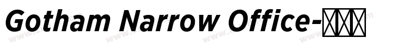 Gotham Narrow Office字体转换